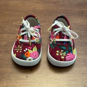 Adorable girls keds+ rifle paper company shoes. Never worn!